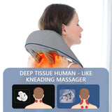 26W Brushless Motor Shoulder And Neck Massager Shawl - Sleep Galleria