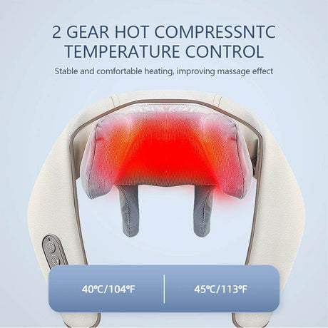 26W Brushless Motor Shoulder And Neck Massager Shawl - Sleep Galleria