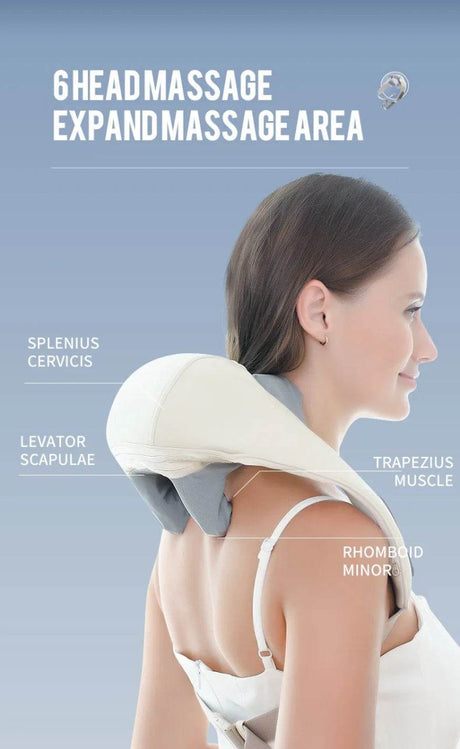 26W Brushless Motor Shoulder And Neck Massager Shawl - Sleep Galleria