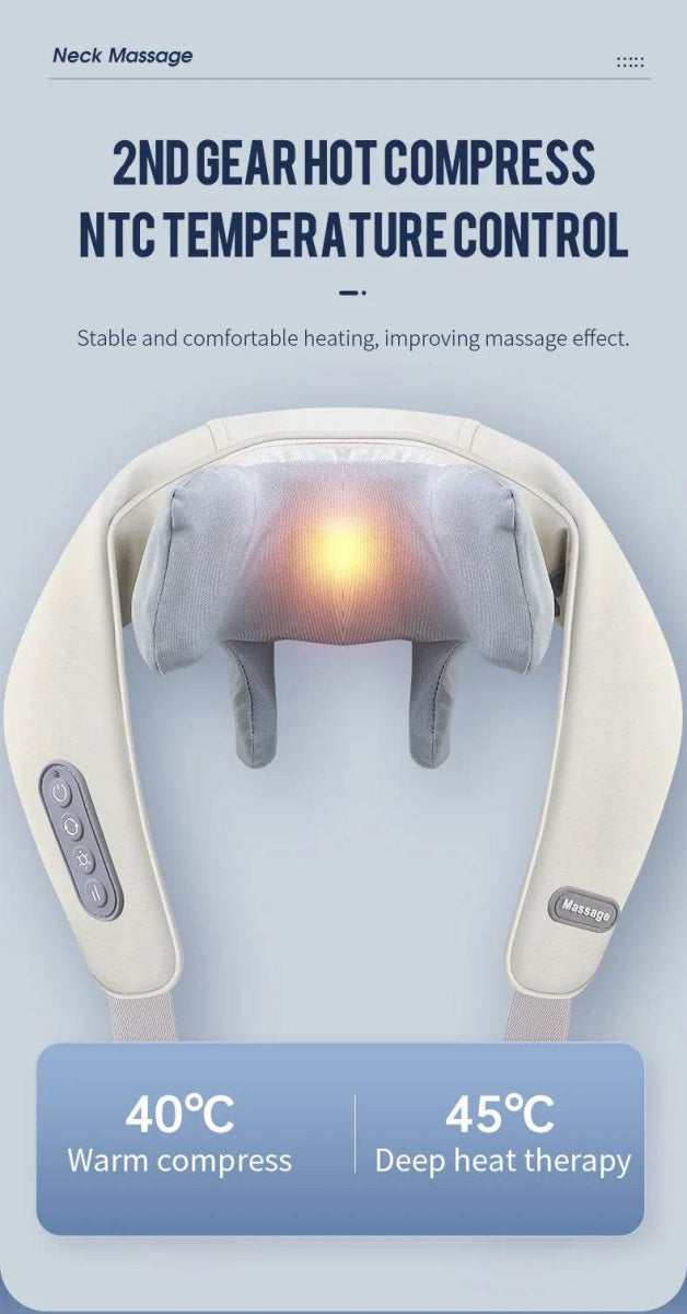 Powerful 26W Neck Shoulder Back Massager - Sleep Galleria
