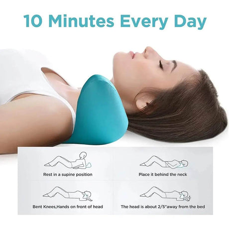 Ergonomic Cervical Traction Neck Pillow for Pain Relief - Omega Lifestyles