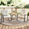 3-Piece Modern Outdoor Rocking Patio Furniture Set - Omega Lifestyles
