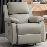 360 Degree Swivel Small Rocking Upholstered Recliner Chair - Omega Lifestyles