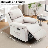 360 Degree Swivel Small Rocking Upholstered Recliner Chair - Omega Lifestyles