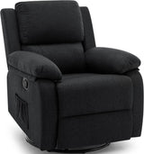 360 Degree Swivel Small Rocking Upholstered Recliner Chair - Omega Lifestyles