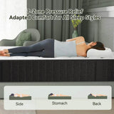 Medium 10-Inch Cooling Charcoal Memory Foam Mattress - Omega Lifestyles