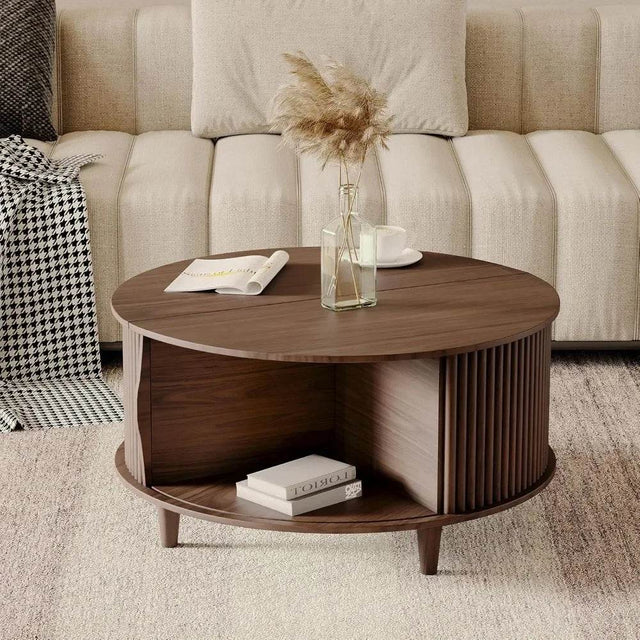 Mid Century Modern Lift Top Coffee Table - Omega Lifestyles