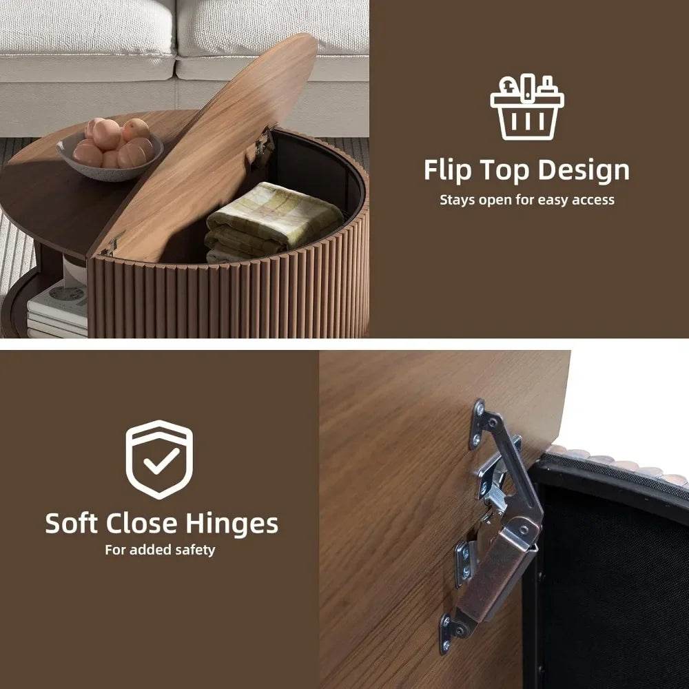 Mid Century Modern Lift Top Coffee Table - Omega Lifestyles