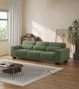 Modern Cotton Upholstered 3-Seater Living Room Sofa - Omega Lifestyles