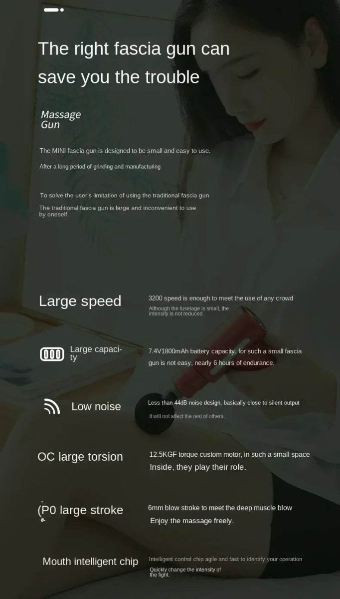 Portable Mini Muscle Massage Gun For Relaxation - Omega Lifestyles