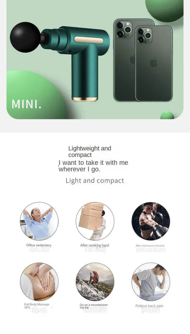 Portable Mini Muscle Massage Gun For Relaxation - Omega Lifestyles