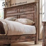 Farmhouse Wood Bed Frame with Storage Drawers - Omega Lifestyles