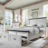 Farmhouse Wood Bed Frame with Storage Drawers - Omega Lifestyles