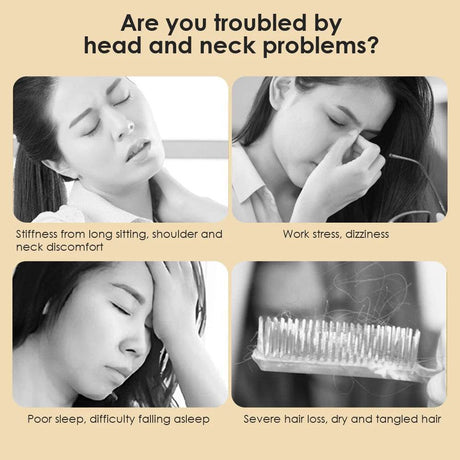 Natural Sandalwood Six-Claw Meridian Massage Comb - Sleep Galleria