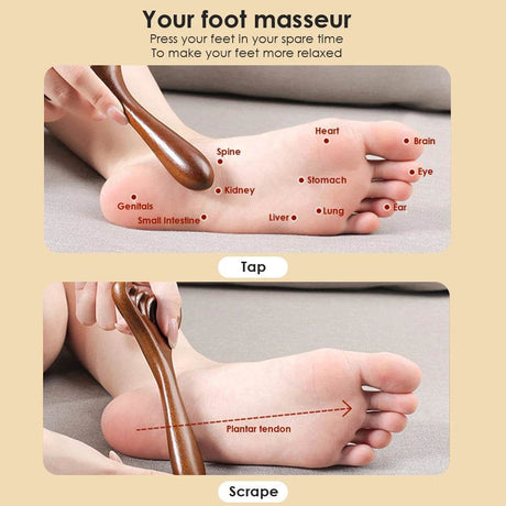 Natural Sandalwood Six-Claw Meridian Massage Comb - Sleep Galleria