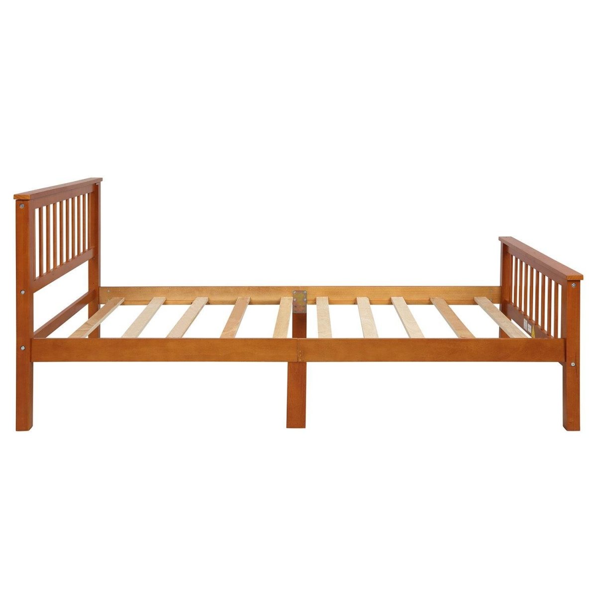 Queen Solid Pine Wood Platform Bed Frame With Headboard - Harper&Bright Designs - Omega Lifestyles