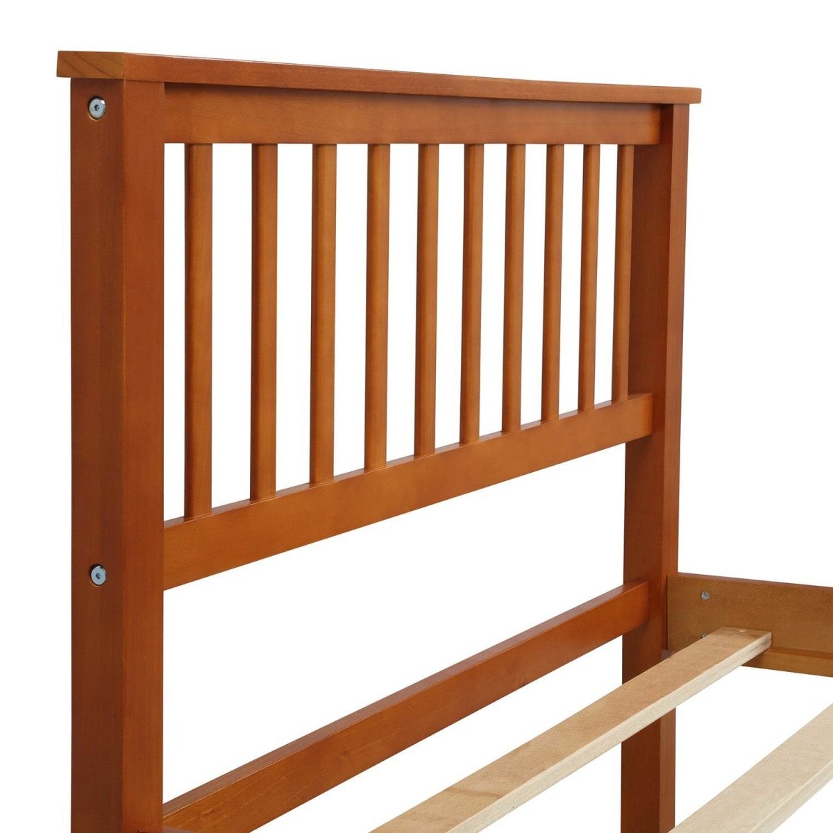 Queen Solid Pine Wood Platform Bed Frame With Headboard - Harper&Bright Designs - Omega Lifestyles