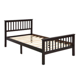 Twin Solid Wood Platform Bed Frame With Headboard And Footboard - Harper&Bright Designs - Omega Lifestyles