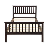 Twin Solid Wood Platform Bed Frame With Headboard And Footboard - Harper&Bright Designs - Omega Lifestyles