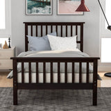 Twin Solid Wood Platform Bed Frame With Headboard And Footboard - Harper&Bright Designs - Omega Lifestyles