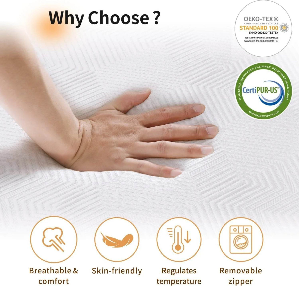 Medium 12-Inch Gel-Infused Cooling Memory Foam Mattress - Sleep Galleria