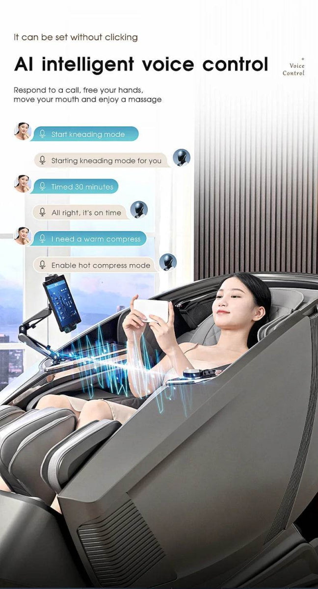 4D AI Voice Body Detection Zero Gravity Massage Chair - Omega Lifestyles