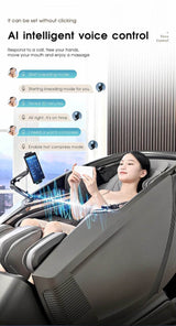 4D AI Voice Body Detection Zero Gravity Massage Chair - Omega Lifestyles