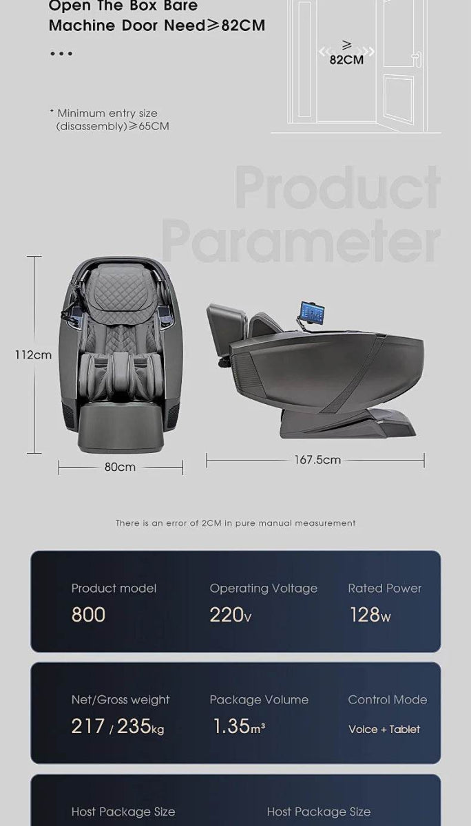 4D AI Voice Body Detection Zero Gravity Massage Chair - Omega Lifestyles