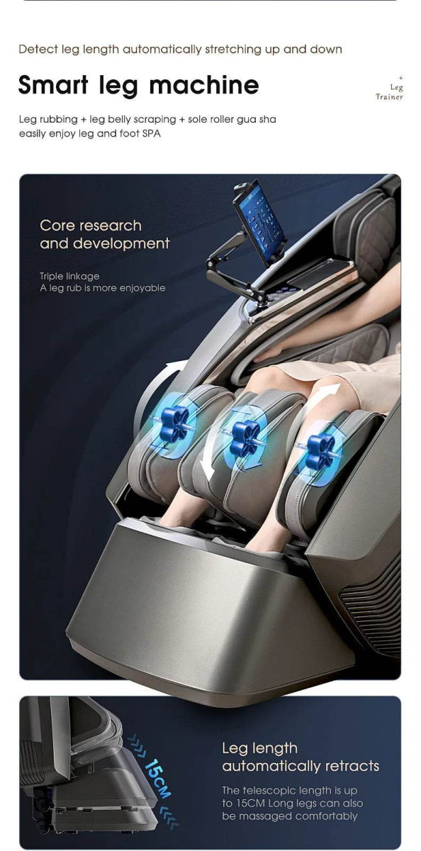 4D AI Voice Body Detection Zero Gravity Massage Chair - Omega Lifestyles