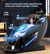 4D Zero-Gravity Shiatsu Heat Airbag Full Body Massage Chair - Omega Lifestyles