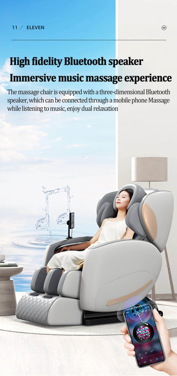 Zero-Gravity Full Body Multifunction Bluetooth Massage Chair - Omega Lifestyles