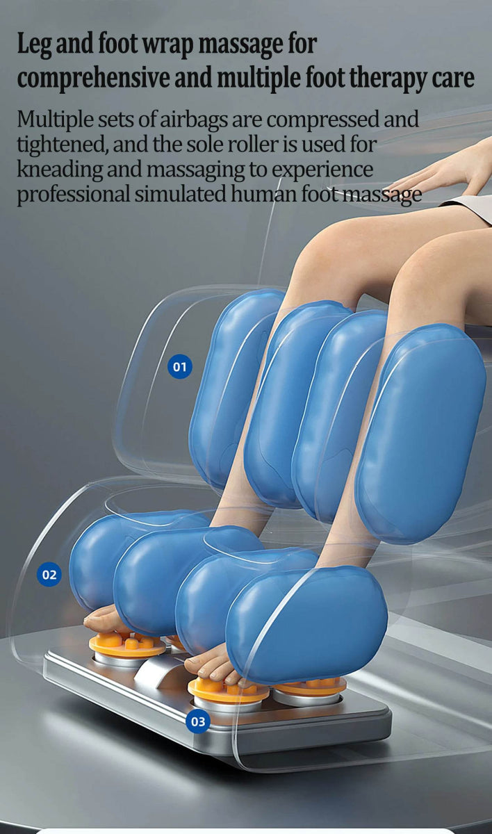 Zero-Gravity Full Body Multifunction Bluetooth Massage Chair - Omega Lifestyles
