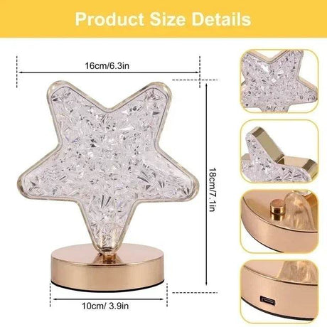 LED Moon Star Tree Topper with Multi-Mode Lighting - Sleep Galleria