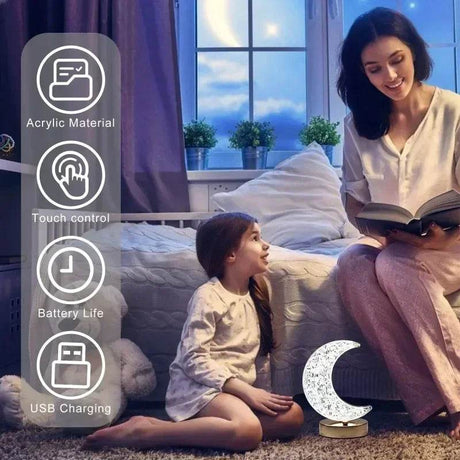 LED Moon Star Tree Topper with Multi-Mode Lighting - Sleep Galleria