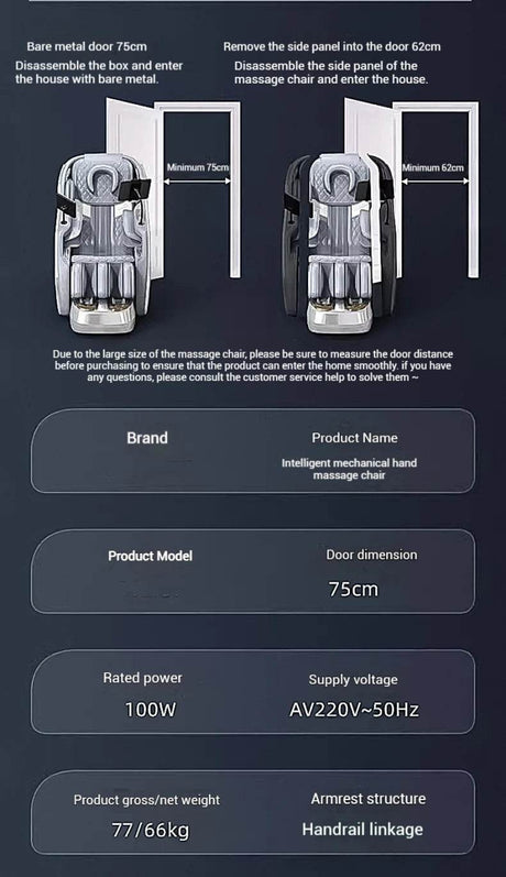 4D Zero Gravity Full Body Shiatsu Massage Chair - Omega Lifestyles