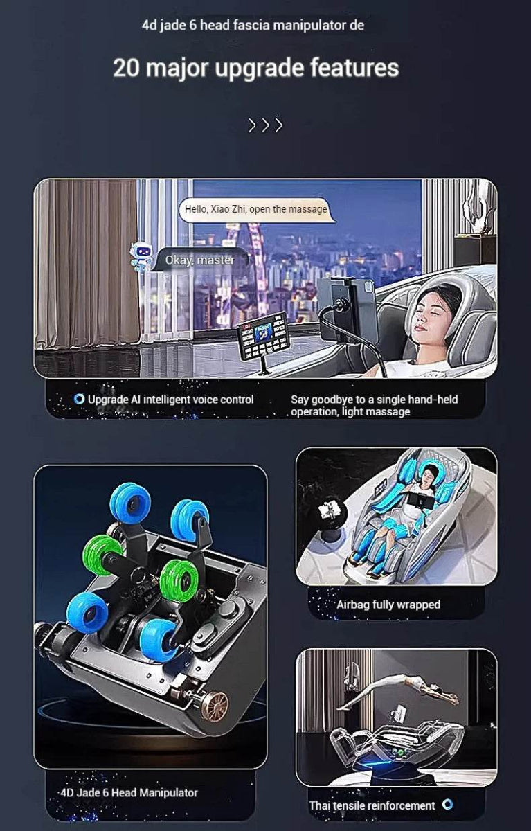 4D Zero Gravity Full Body Shiatsu Massage Chair - Omega Lifestyles