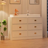 Changing Table Dresser With 6 Drawers And Removable Top - Omega Lifestyles