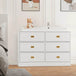 Changing Table Dresser With 6 Drawers And Removable Top - Omega Lifestyles