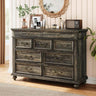 Modern Farmhouse 9-Drawer Wood Rustic Bedroom Dresser - Omega Lifestyles