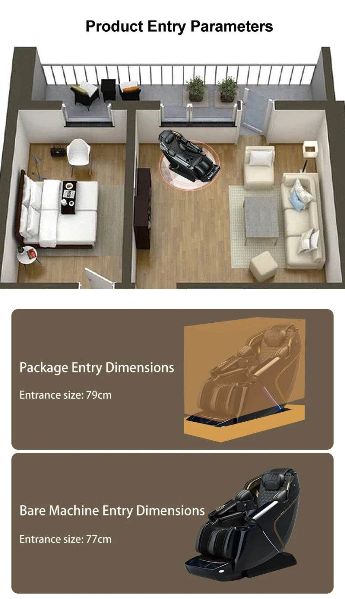 5D Zero Gravity Full Body Kneading Massage Chair - Omega Lifestyles