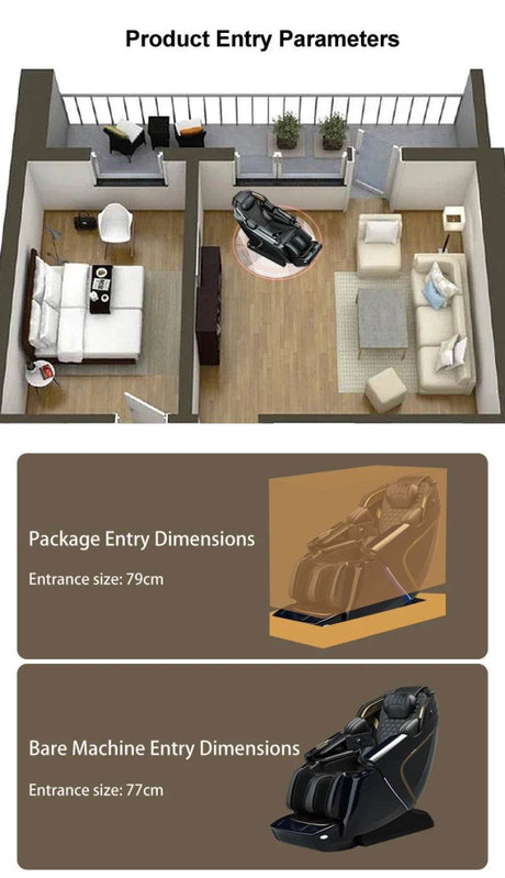 5D Zero Gravity Full Body Kneading Massage Chair - Omega Lifestyles