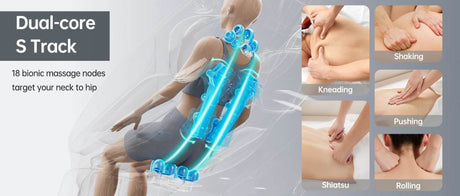 Full Body Shiatsu Zero Gravity Heated Massage Chair - Omega Lifestyles