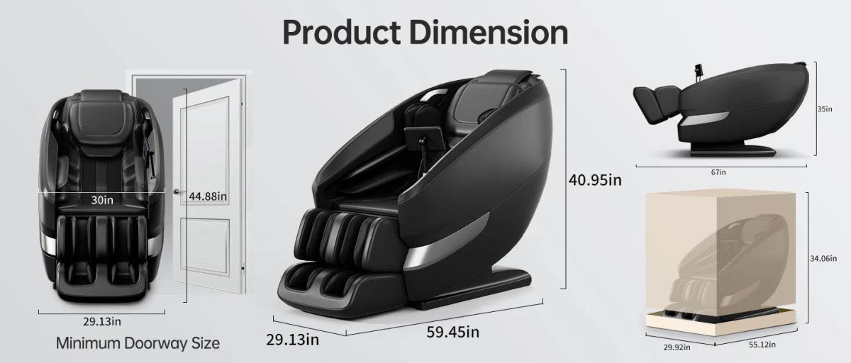 Full Body Shiatsu Zero Gravity Heated Massage Chair - Omega Lifestyles