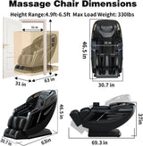 Full Body 4D Airbag Massage Chair with Yoga Stretch - Omega Lifestyles