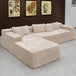 104-Inch Modular Corduroy Sectional Sofa With Chaise - Omega Lifestyles