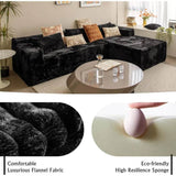 104-Inch Modular Corduroy Sectional Sofa With Chaise - Omega Lifestyles