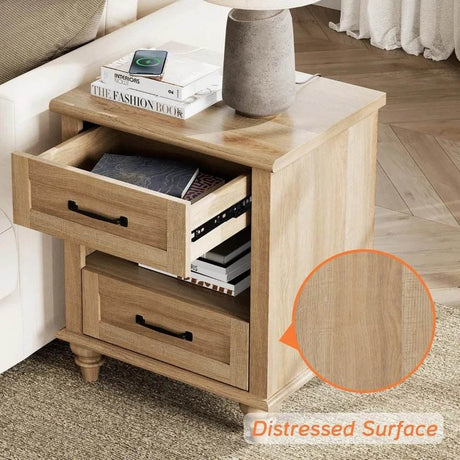 Minimalist Modern Charging Nightstand With USB Ports - Omega Lifestyles