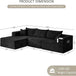 Modular Cloud Sectional Sofa With Removable Cover - Omega Lifestyles