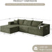 Modular Cloud Sectional Sofa With Removable Cover - Omega Lifestyles
