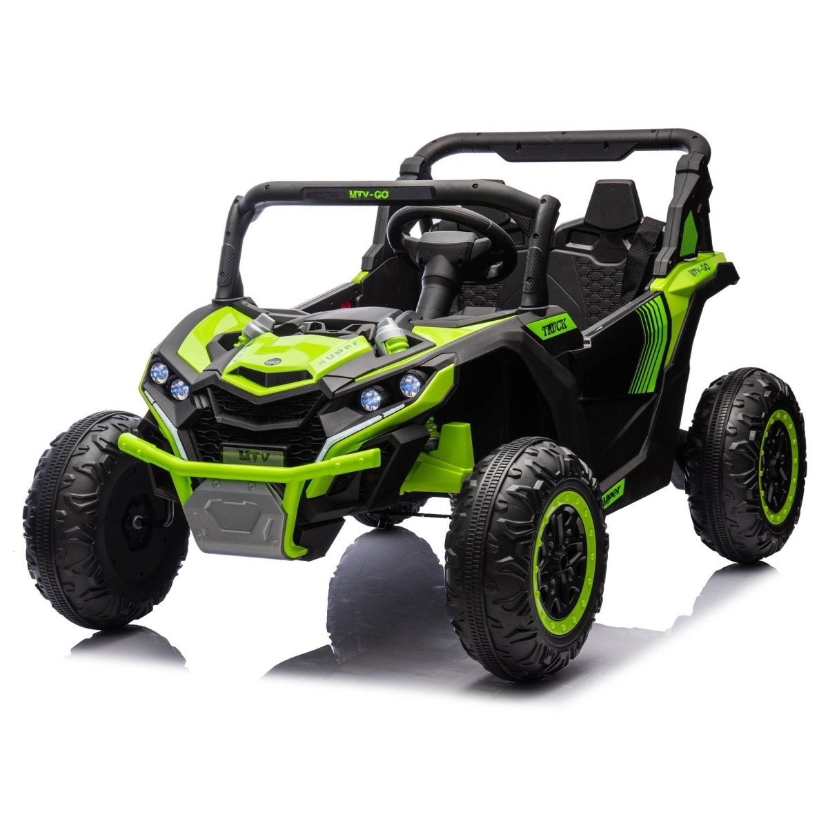 24V Two - Seater Kids Ride On UTV With Remote Control - Hushhaven - Omega Lifestyles